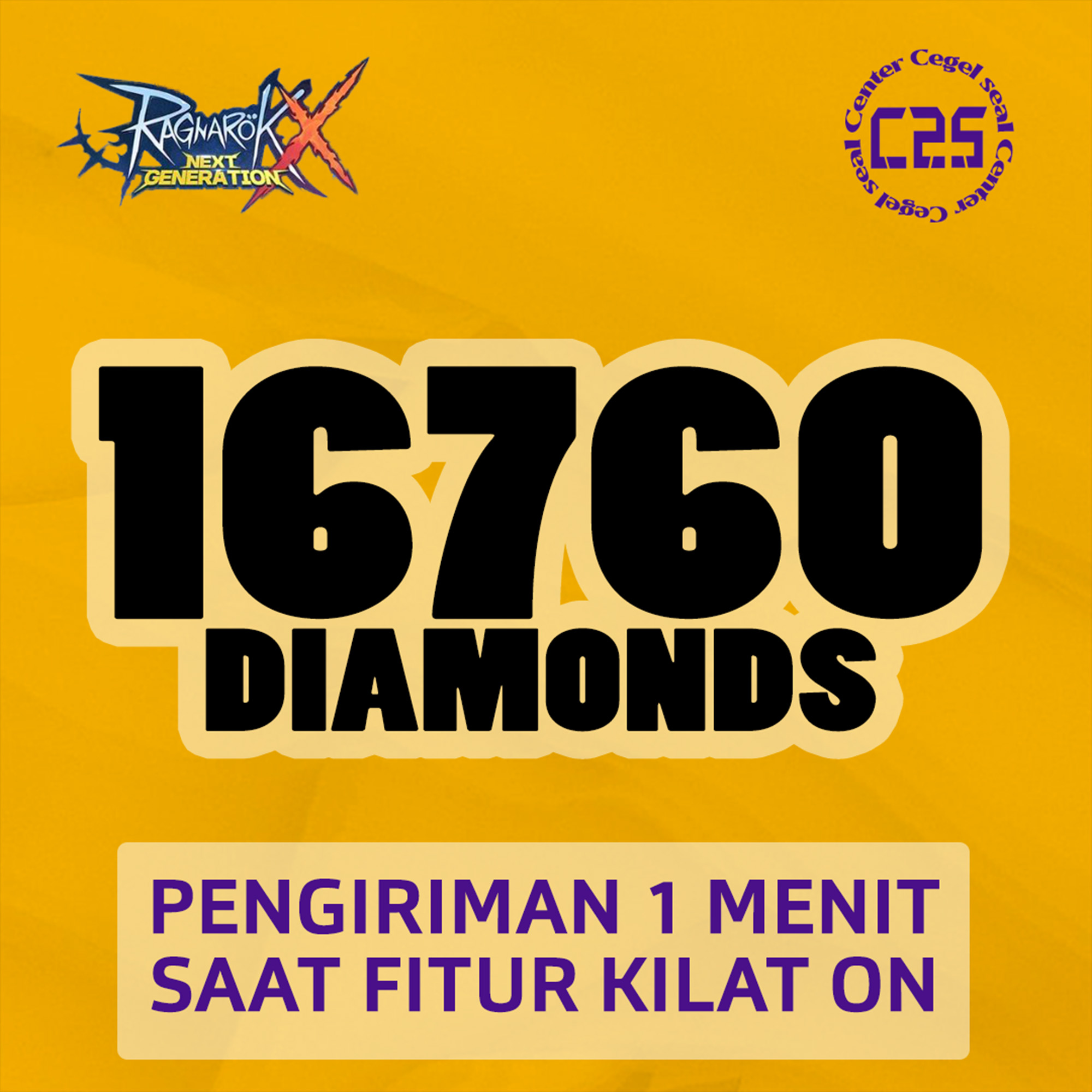 Jual 16.760 Diamonds Ragnarok X Next Generation Center Cegel Seal | VCGamers