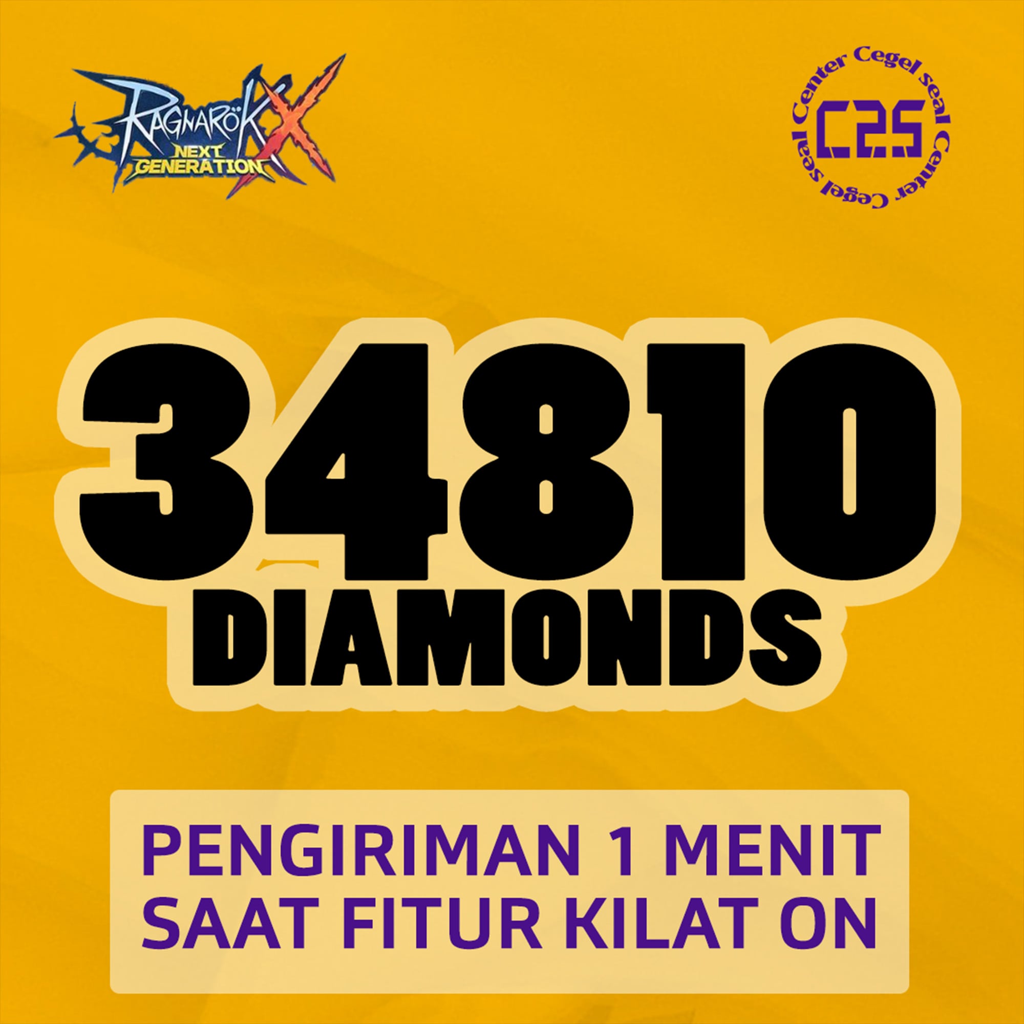Jual 34.810 Diamonds Ragnarok X Next Generation Center Cegel Seal | VCGamers