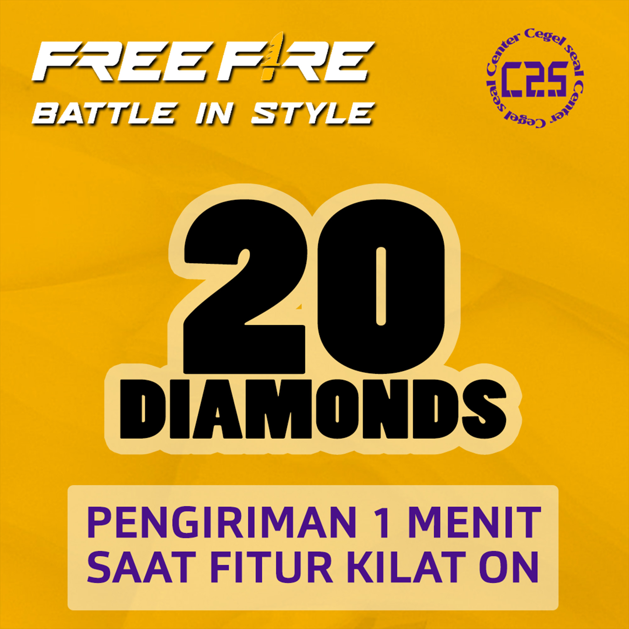 Jual 20 Diamonds Free Fire VCGamers Jual 20 Diamonds Free Fire VCGamers