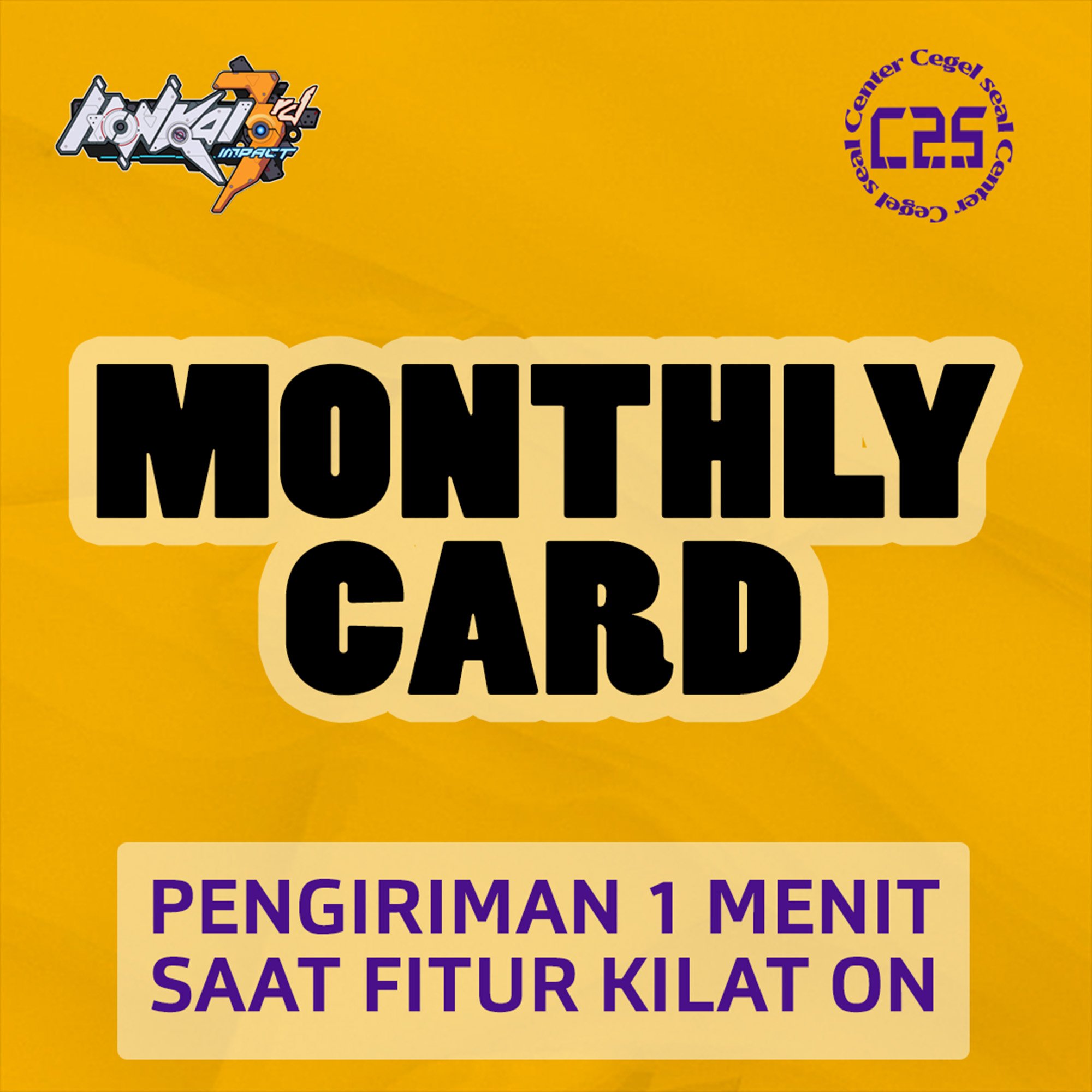 Jual Montly-Card Honkai Impact 3 Honkai Impact 3 Center Cegel Seal | VCGamers