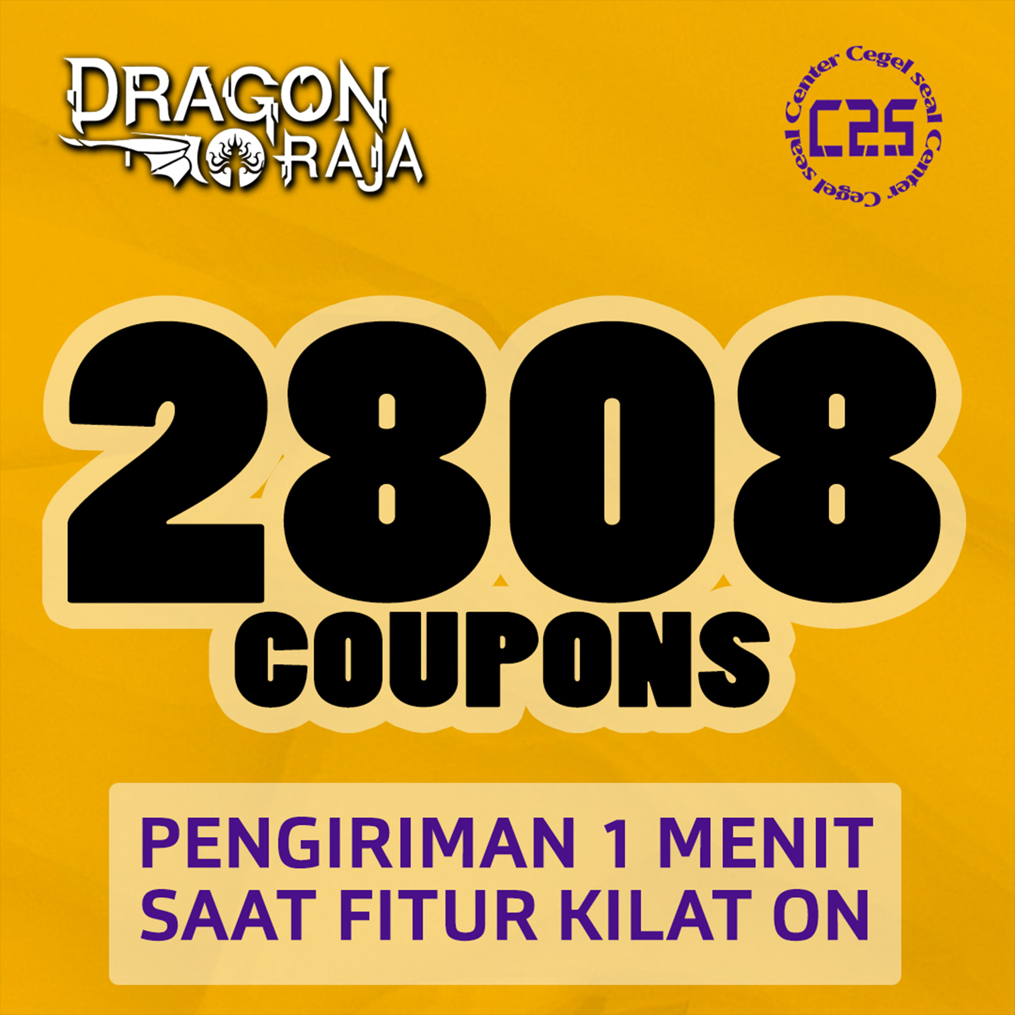 Jual 2808 Coupons Dragon Raja Center Cegel Seal | VCGamers