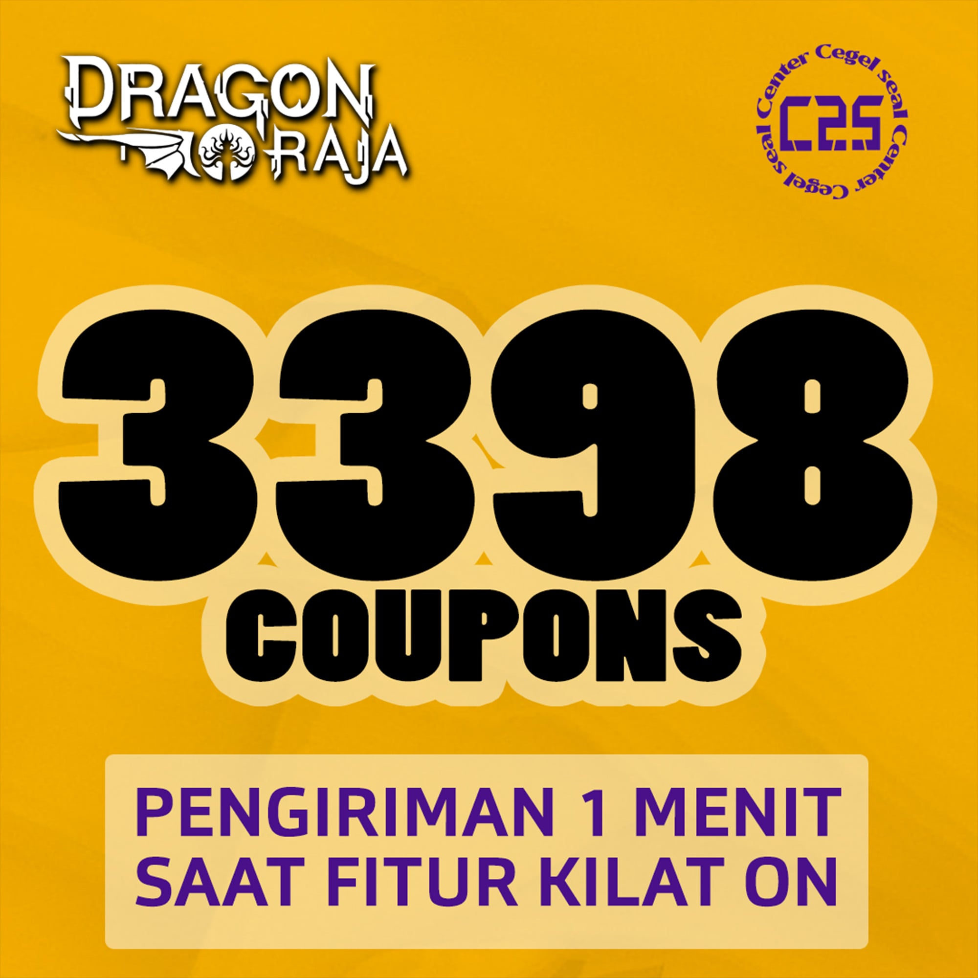 Jual 3398 Coupons Dragon Raja Center Cegel Seal | VCGamers