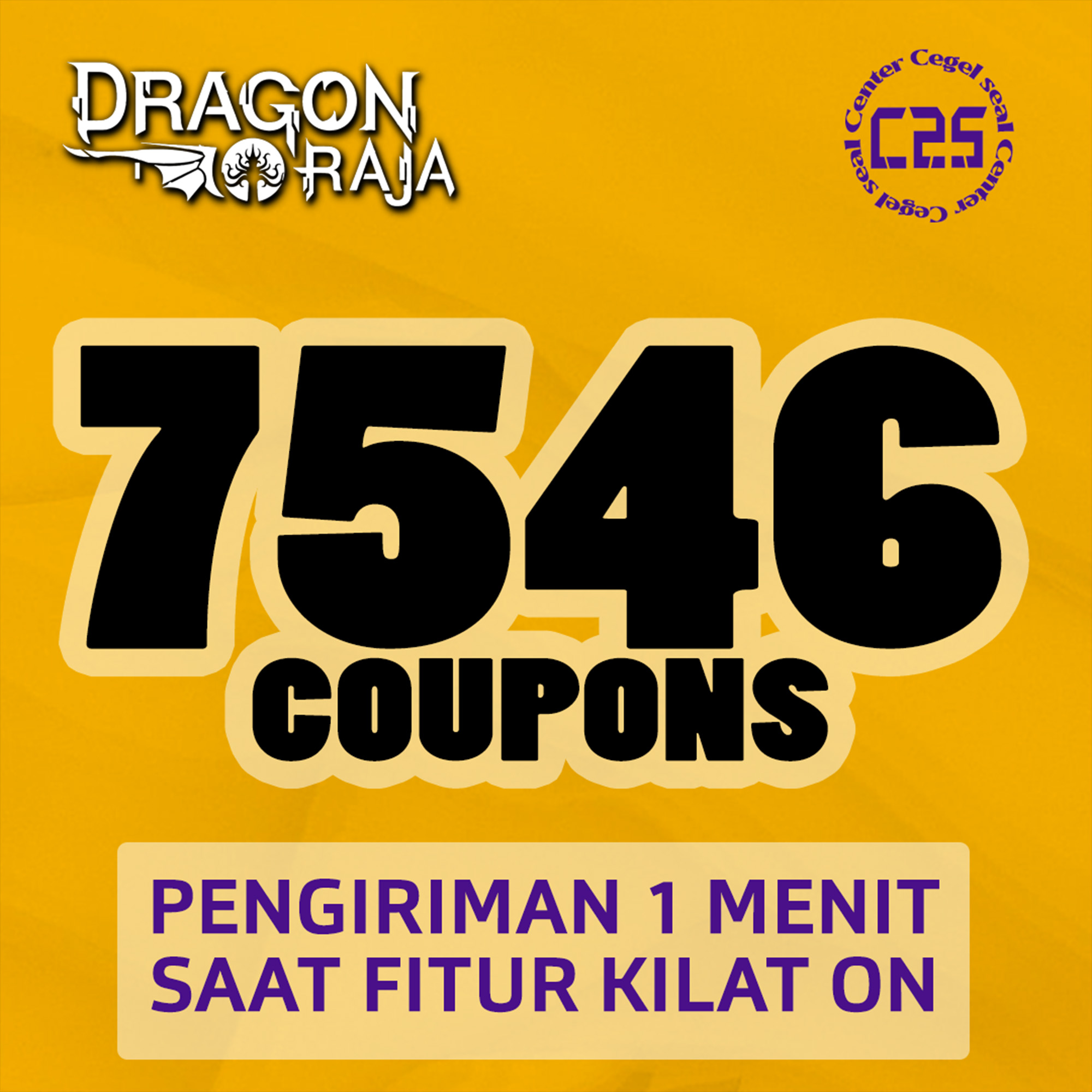 Jual 7546 Coupons Dragon Raja Center Cegel Seal | VCGamers