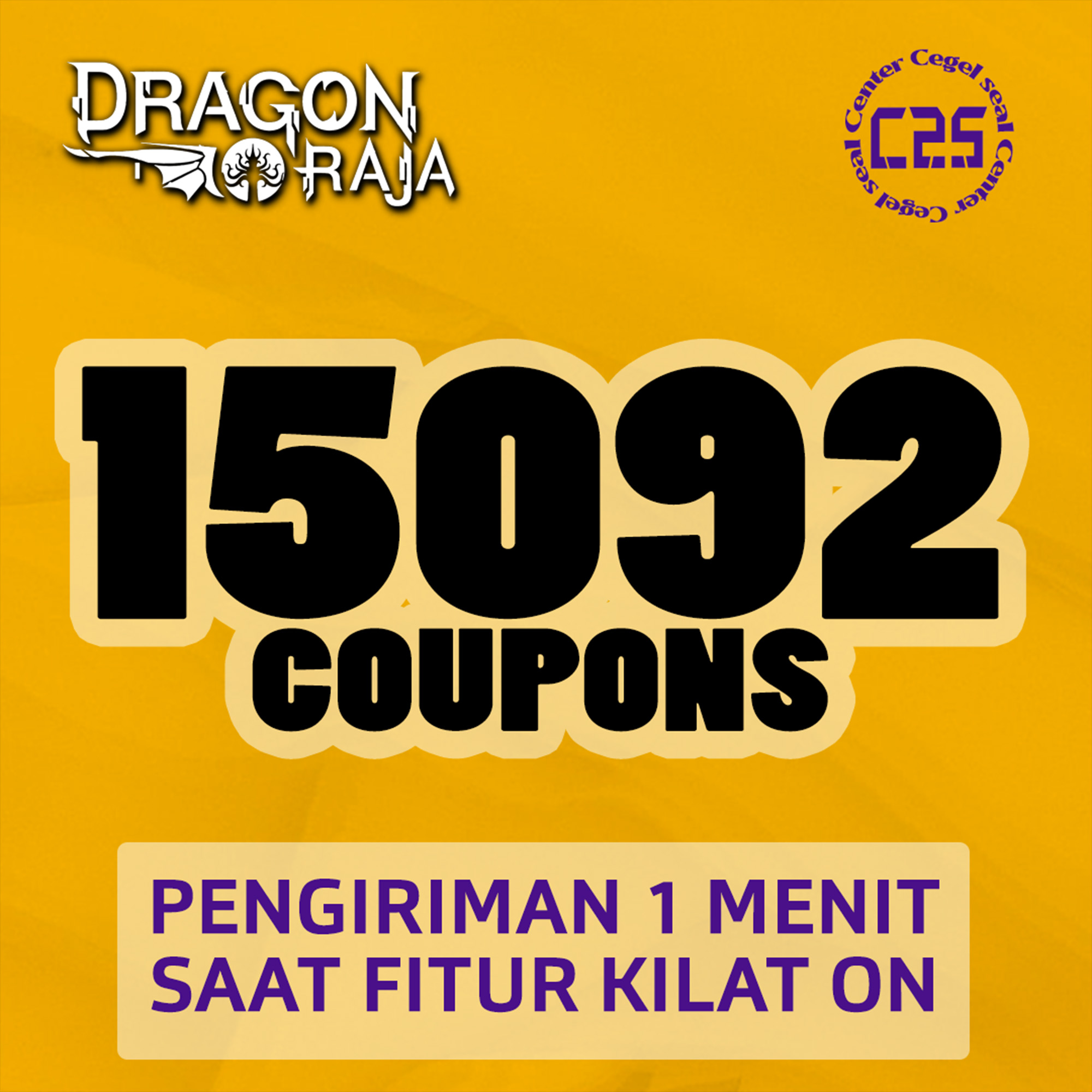 Jual 15092 Coupons Dragon Raja Center Cegel Seal | VCGamers