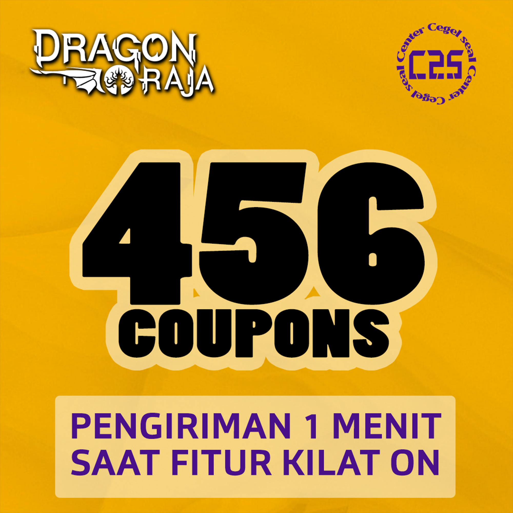 Jual 456 Coupons Dragon Raja Center Cegel Seal | VCGamers