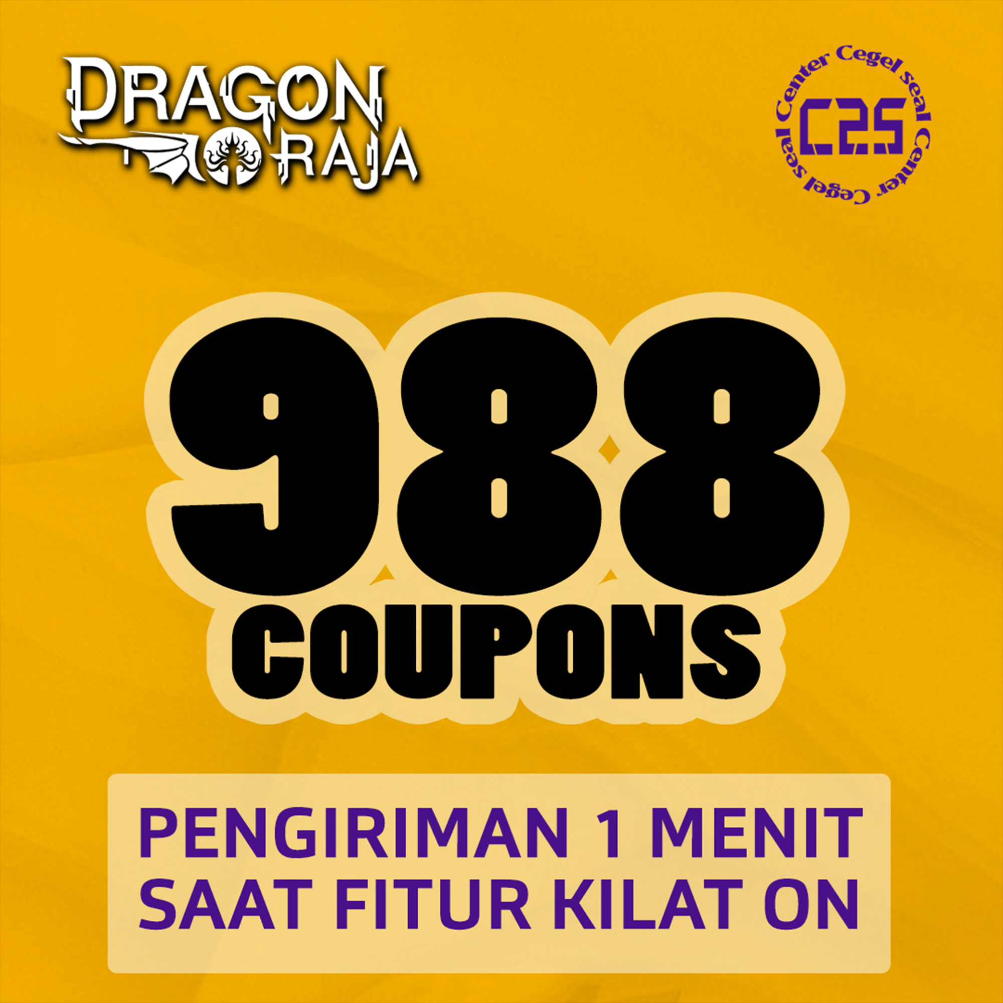 Jual 988 Coupons Dragon Raja Center Cegel Seal | VCGamers