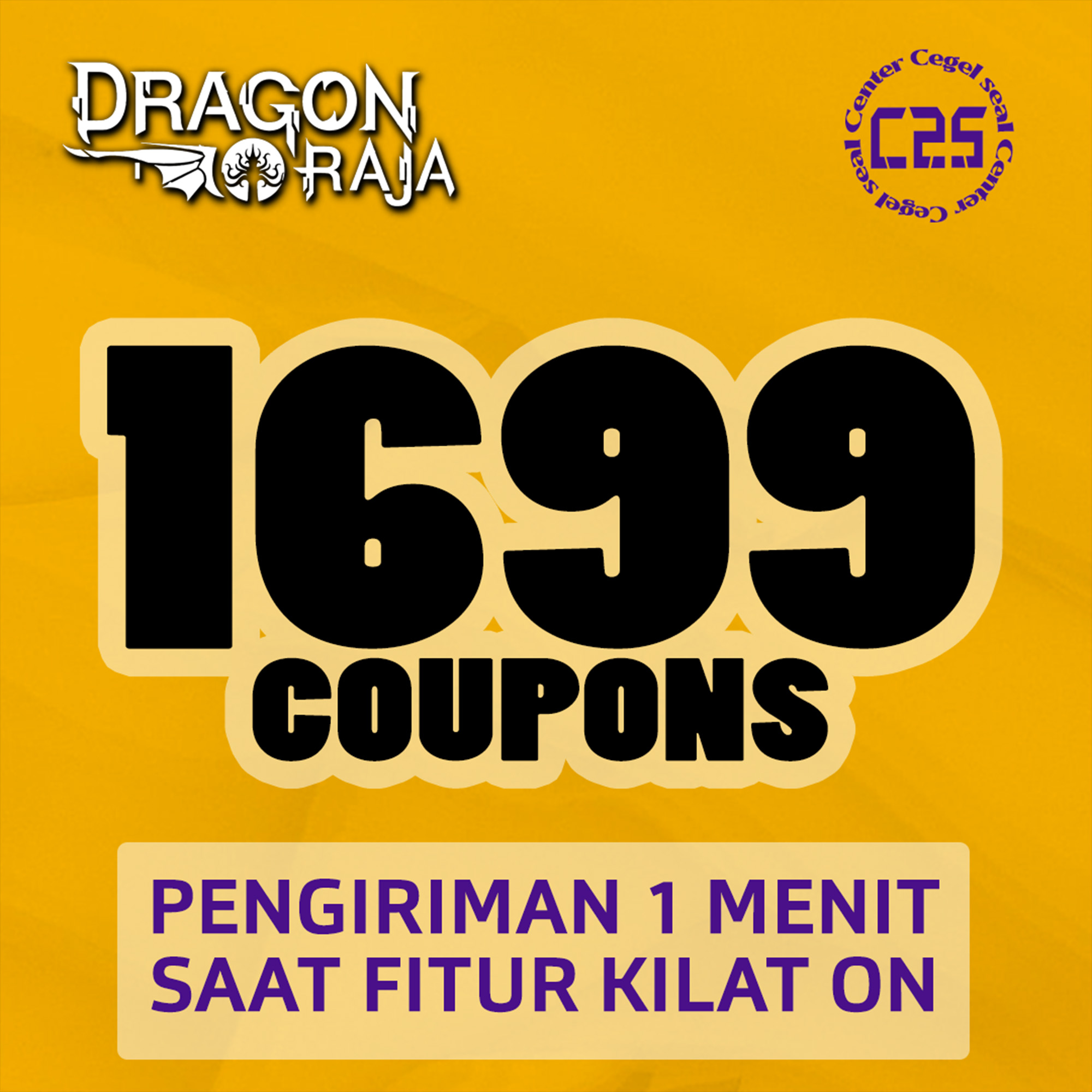 Jual 1699 Coupons Dragon Raja Center Cegel Seal | VCGamers