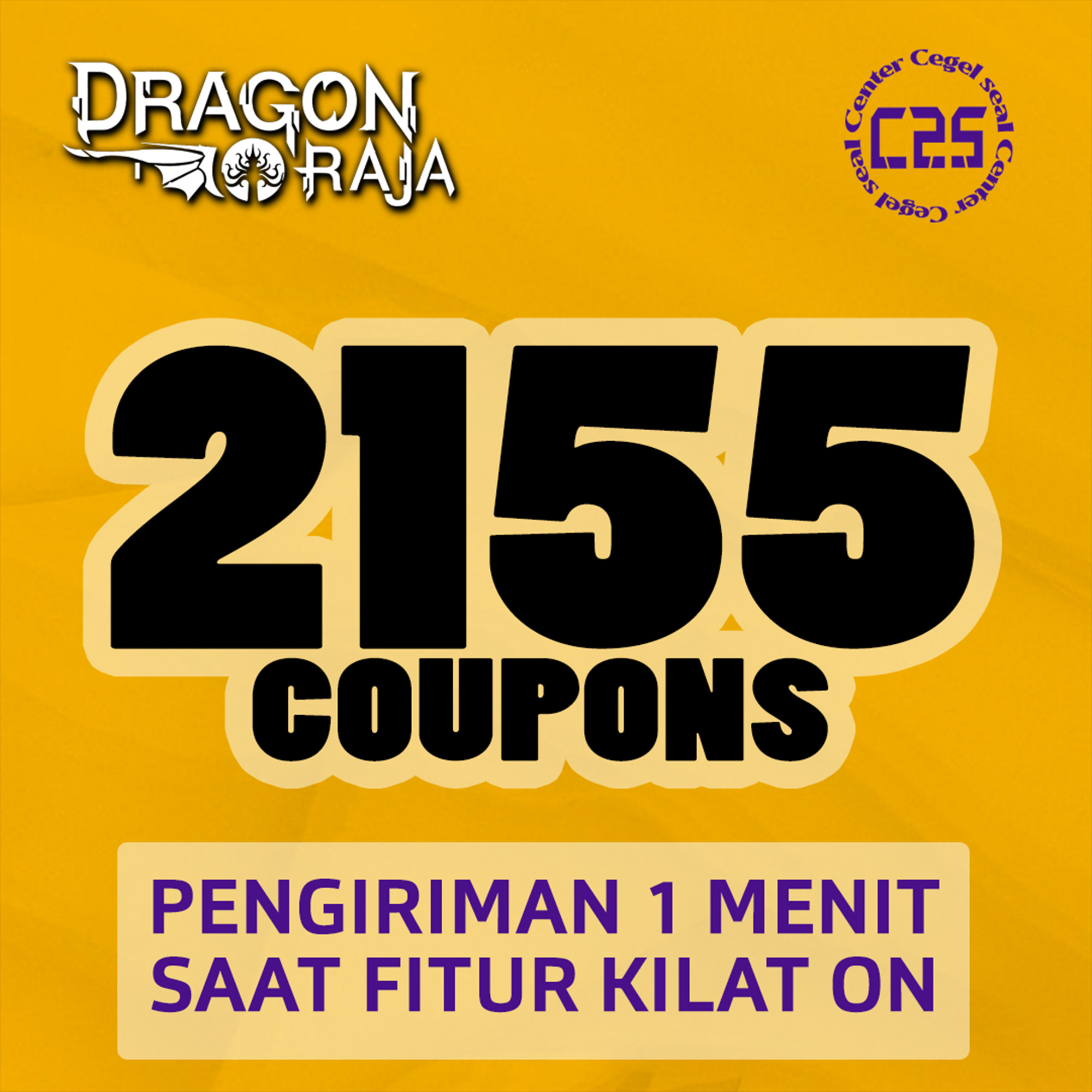 Jual 2155 Coupons Dragon Raja Center Cegel Seal | VCGamers