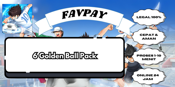 Jual 6 Golden Ball Pack Captain Tsubasa ACE FAVPAY | VCGamers