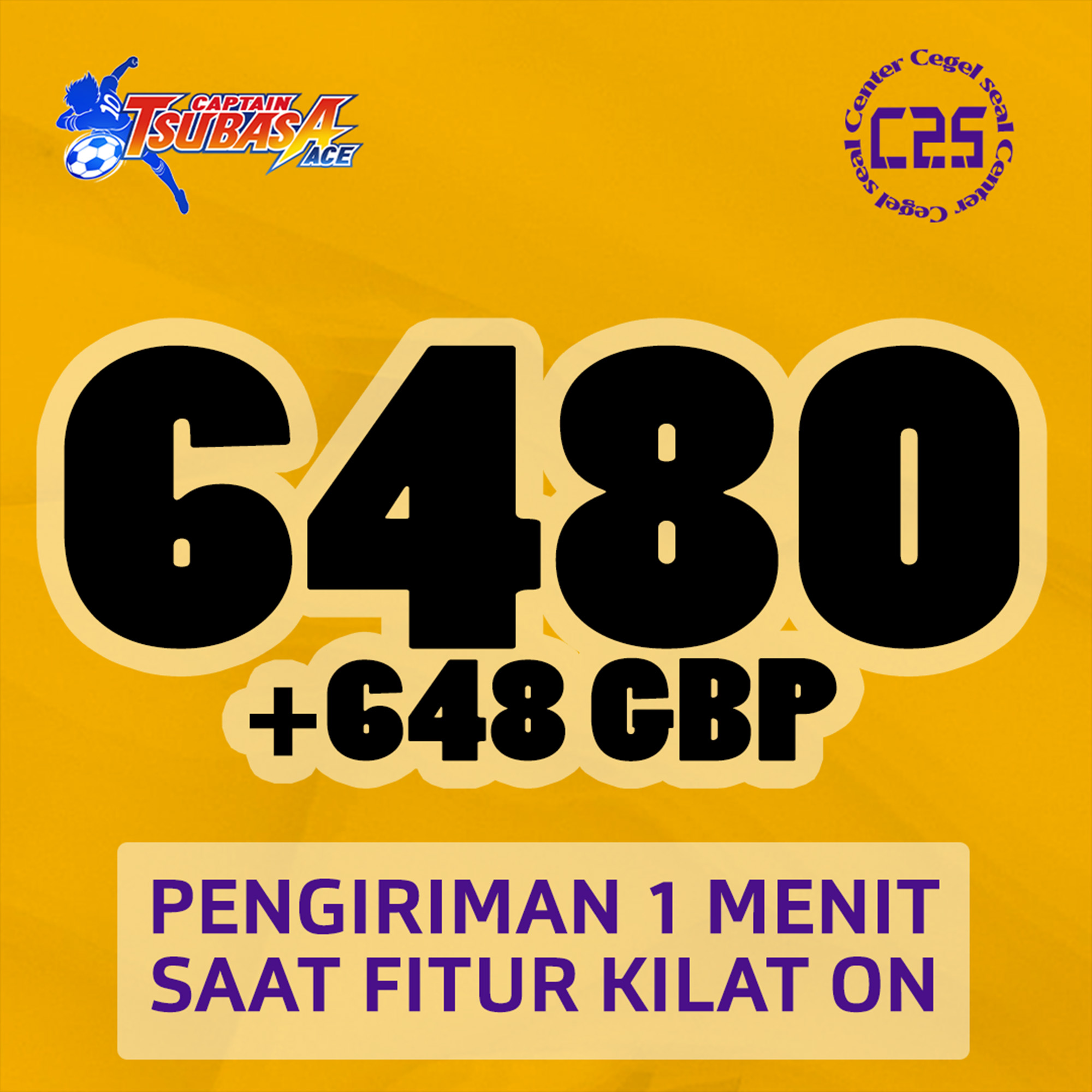 Jual 6.480 Golden Ball Pack Captain Tsubasa ACE Center Cegel Seal | VCGamers