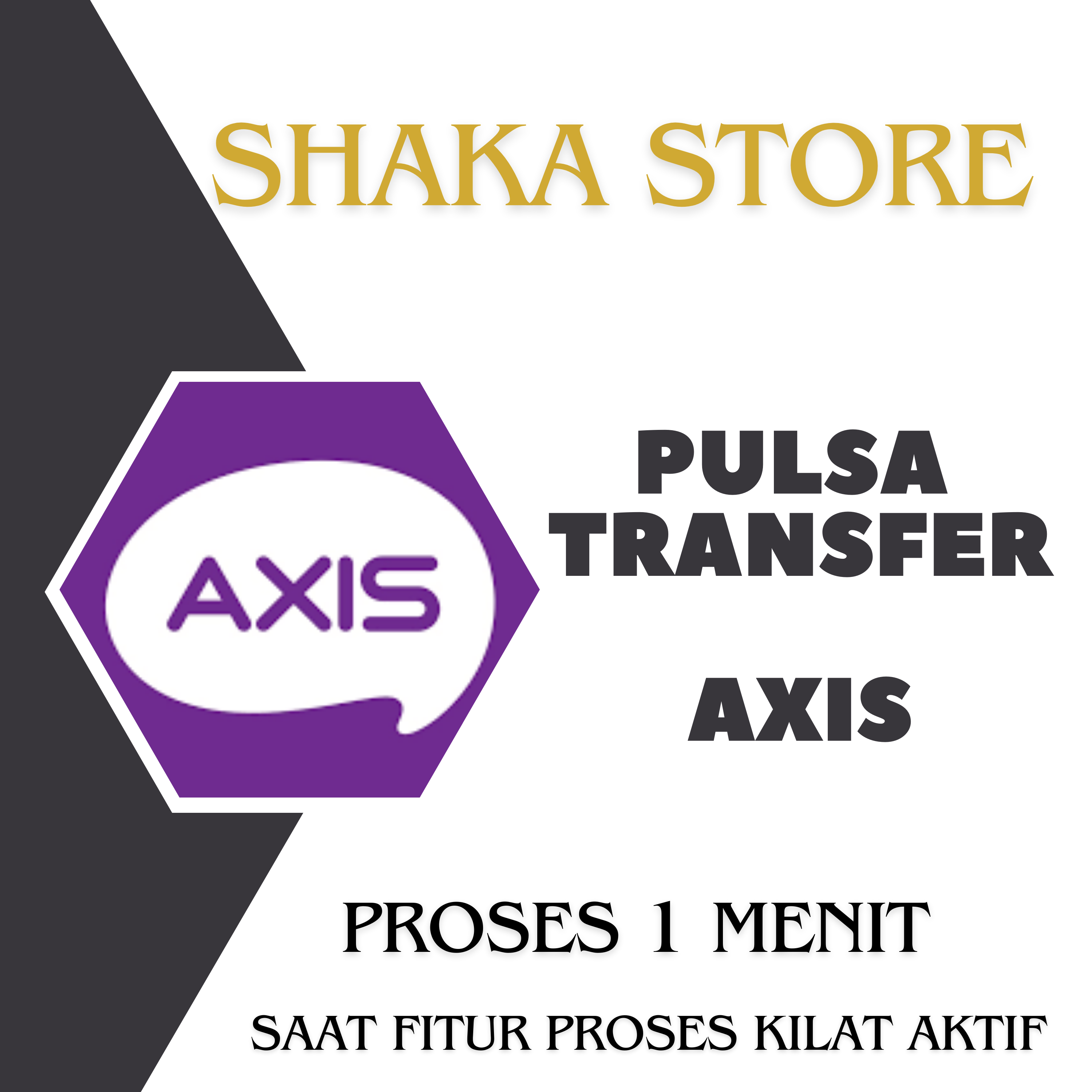 Jual Pulsa Transfer 100.000 Axis Shaka Store | VCGamers