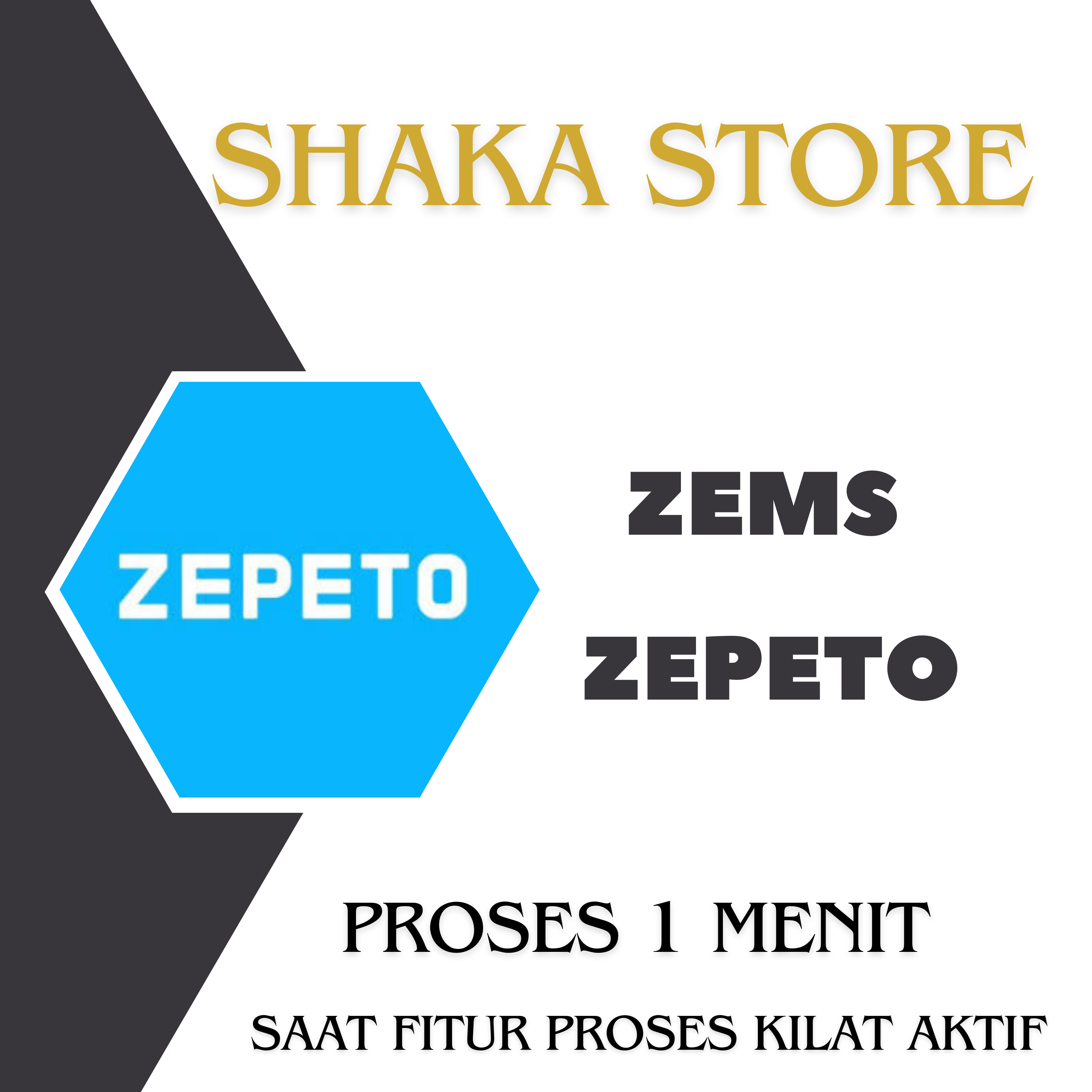 Jual 196 ZEMS Zepeto Shaka Store | VCGamers