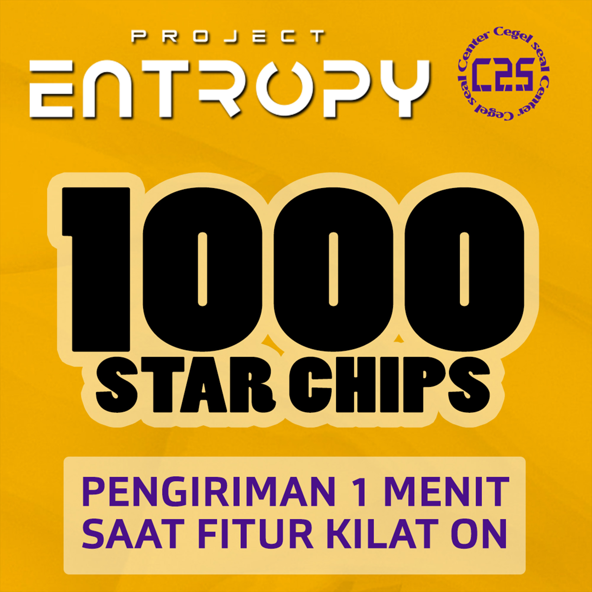 Jual 1.000 Star Chips Project Entropy Center Cegel Seal | VCGamers