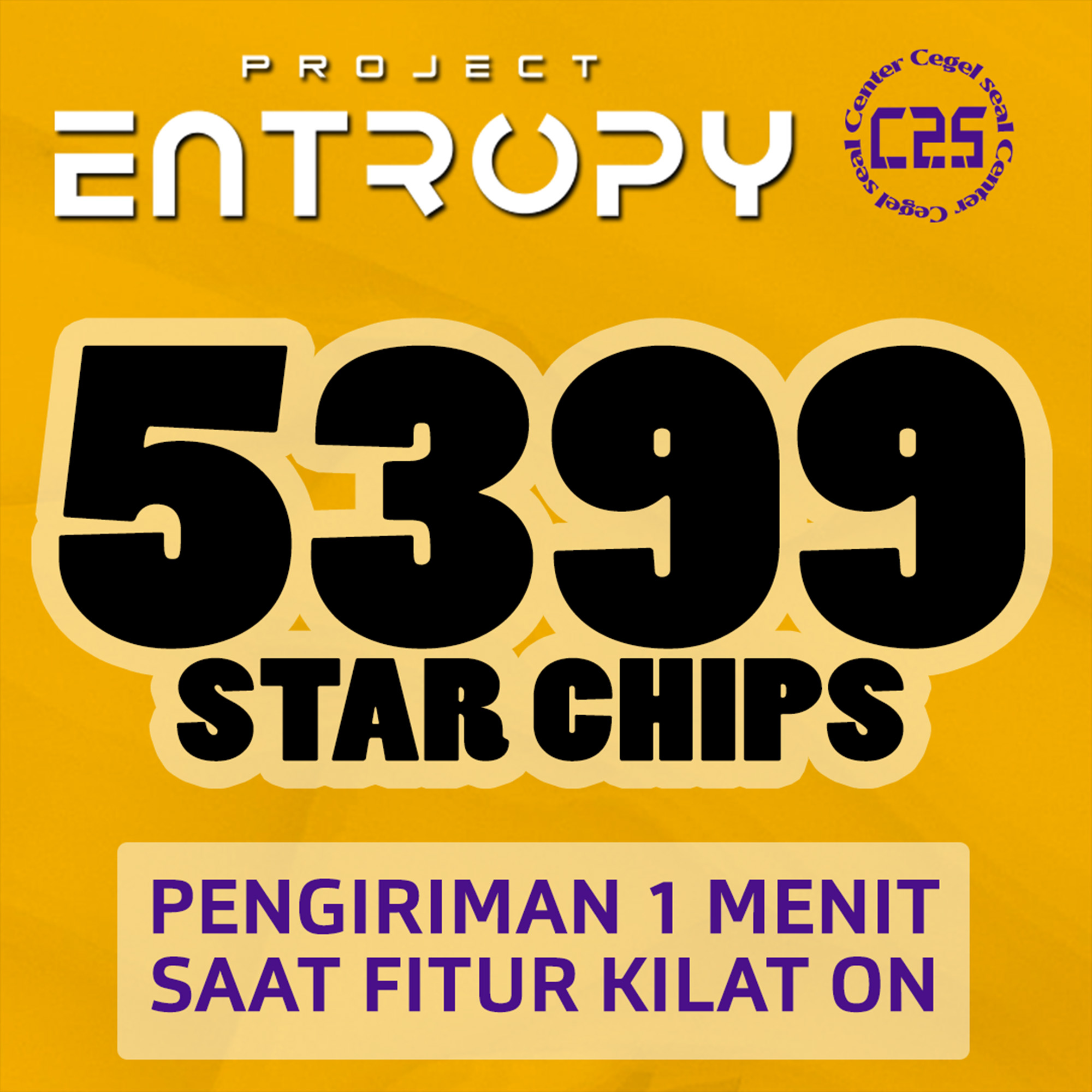 Jual 5.399 Star Chips Project Entropy Center Cegel Seal | VCGamers