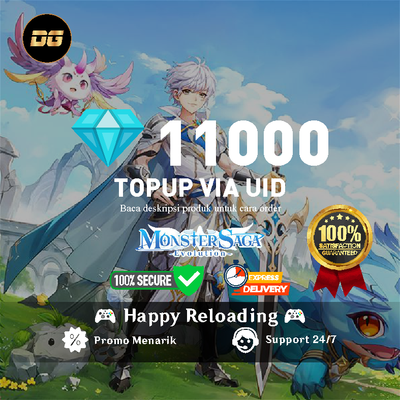 Jual 11.000 Diamond Monster Saga degamingstore | VCGamers