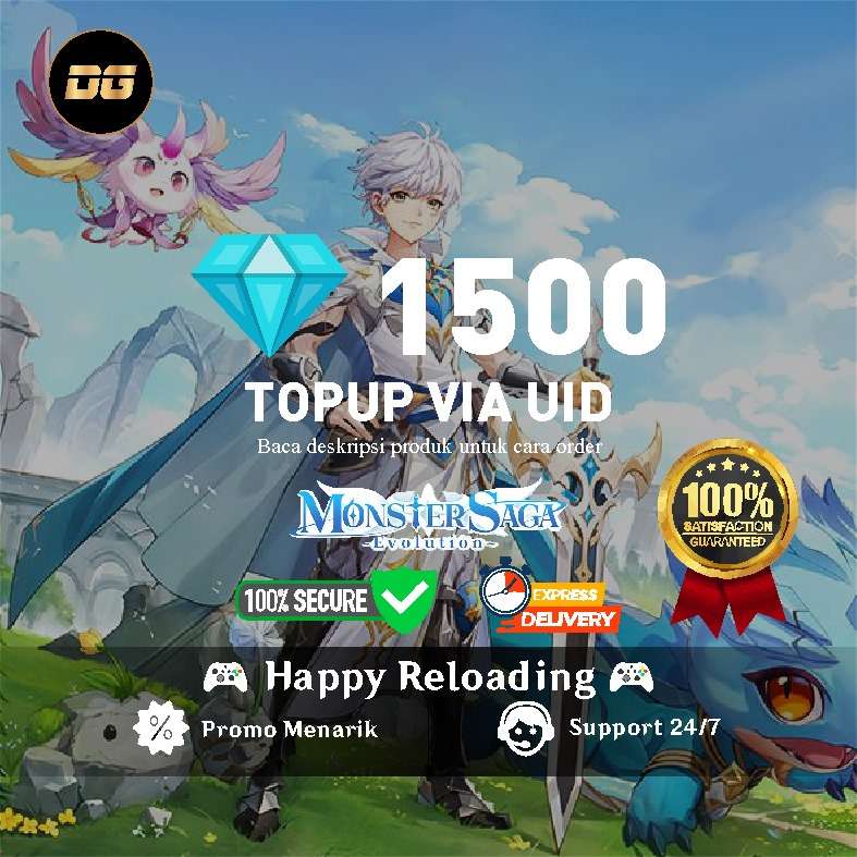 Jual 1.500 Diamond Monster Saga degamingstore | VCGamers