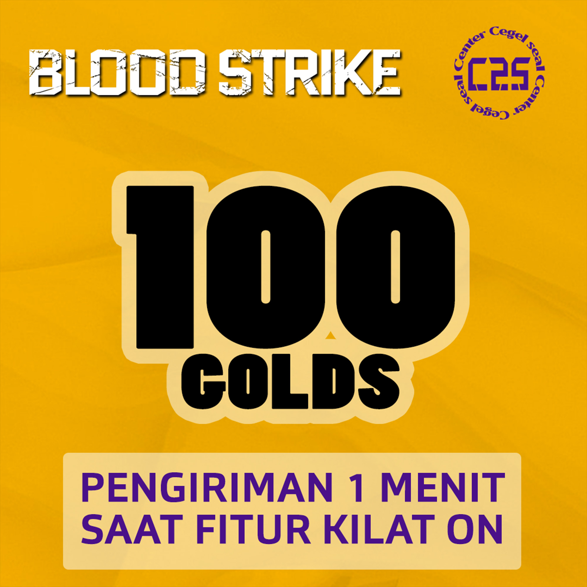 Jual 100 Golds Blood Strike Center Cegel Seal | VCGamers