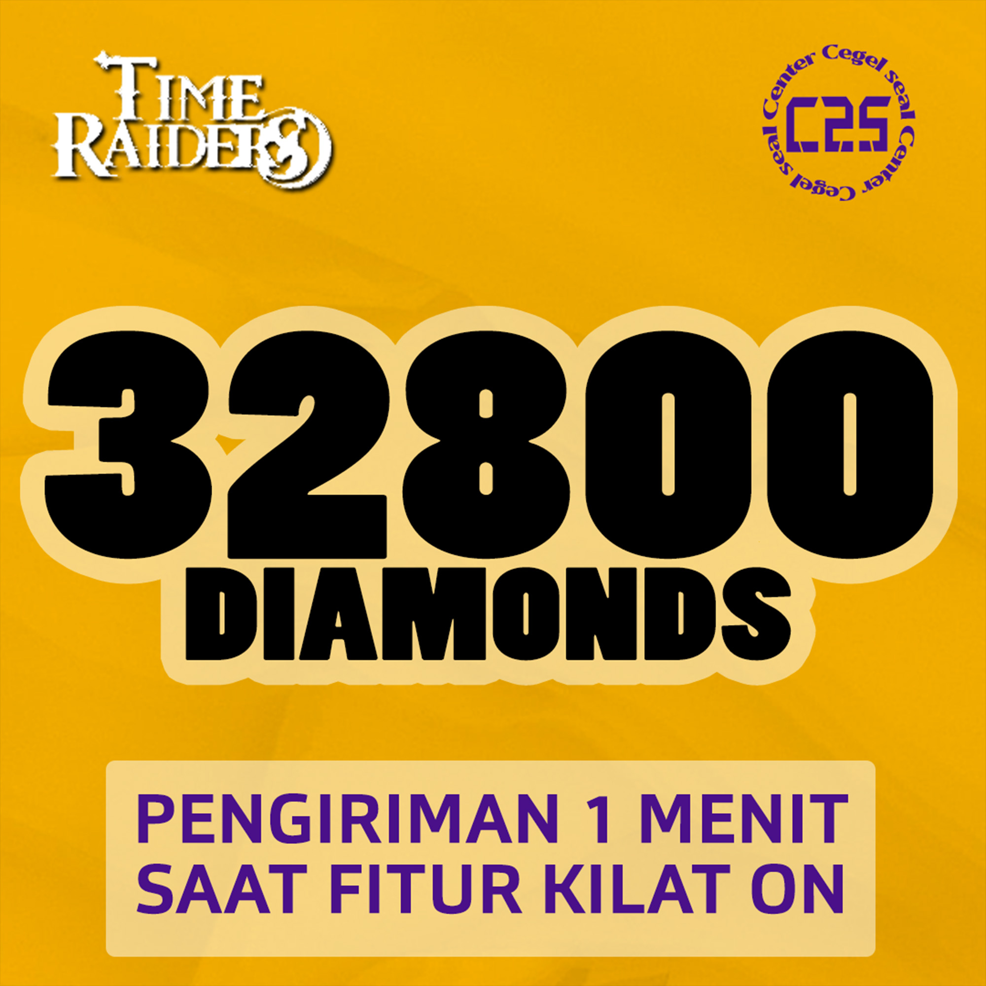 Jual 32.800 Diamonds Time Raiders Center Cegel Seal | VCGamers