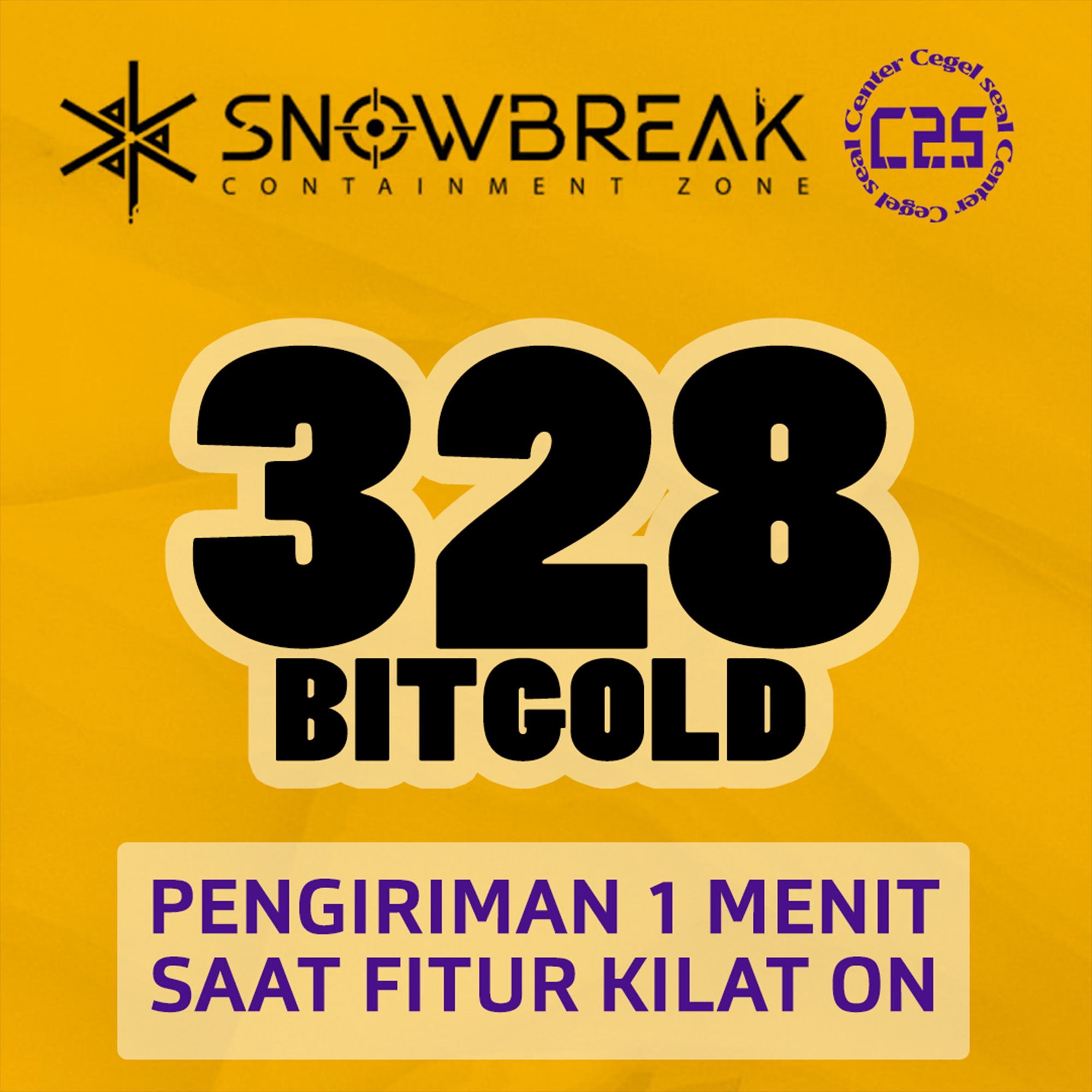 Jual 328 Bit Gold Snowbreak Containment Zone Center Cegel Seal | VCGamers