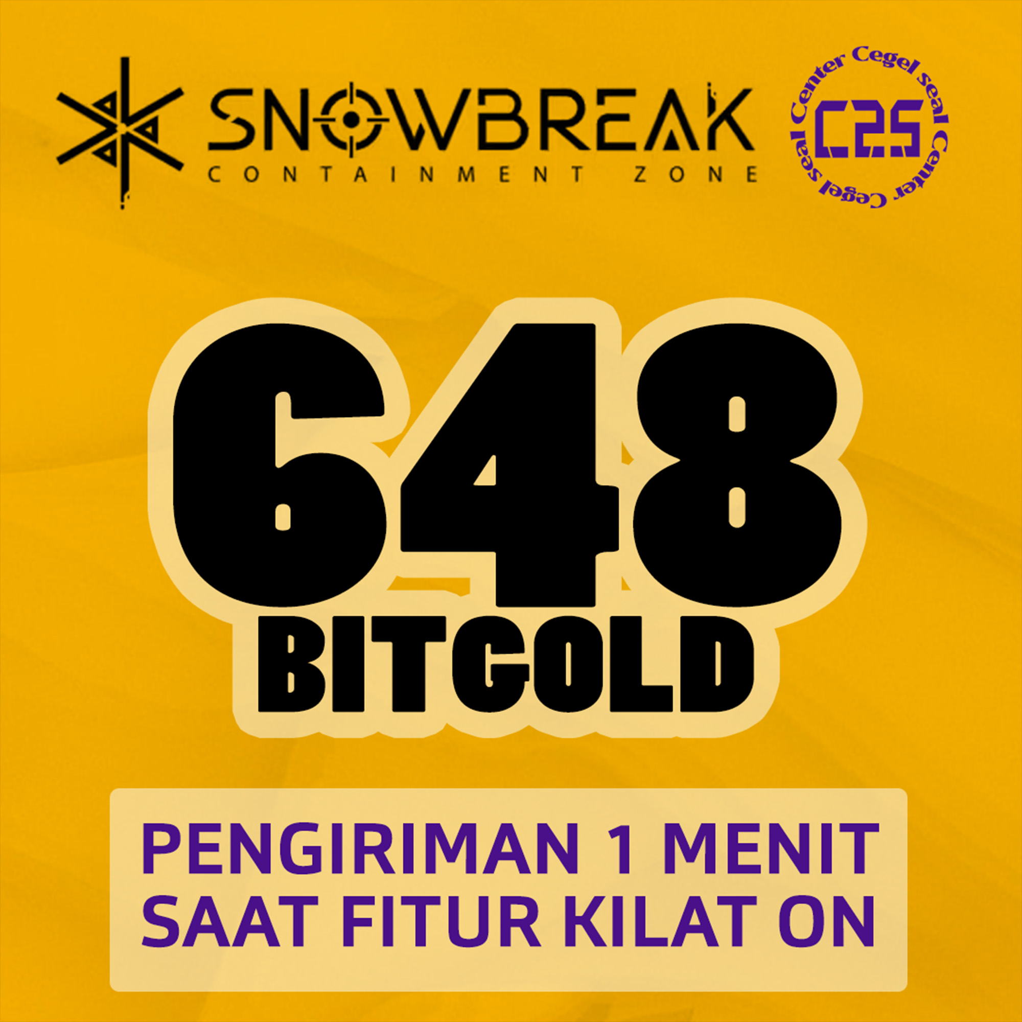 Jual 648 Bit Gold Snowbreak Containment Zone Center Cegel Seal | VCGamers