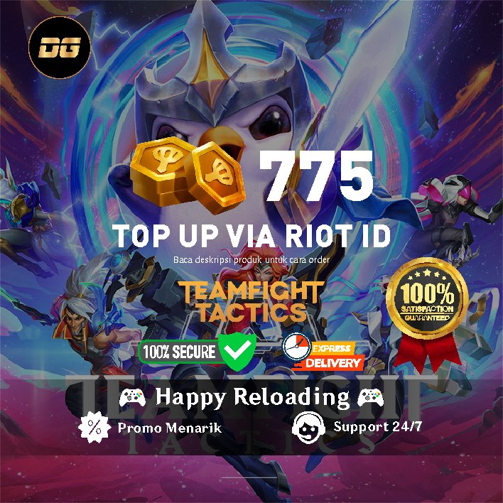 Jual 775 TFT Coins Teamfight Tactics degamingstore | VCGamers