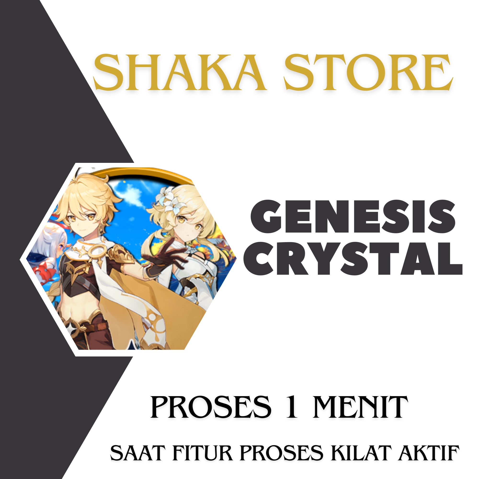 Jual 300 GC + Bonus - Genshin Genshin Impact Shaka Store | VCGamers