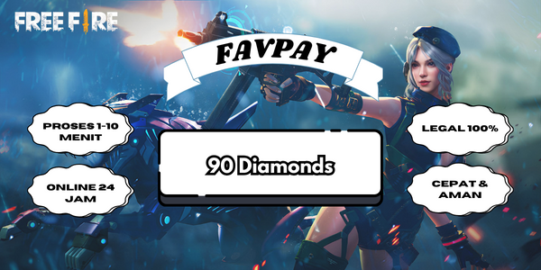 Jual 90 Diamonds Free Fire FAVPAY | VCGamers