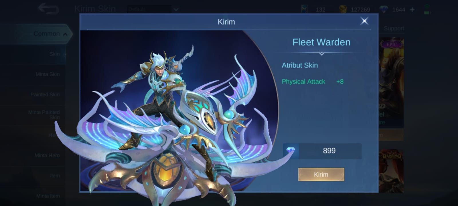 Jual Fleet Warden (Epic Skin Yi Sun-shin) Mobile Legends | VCGamers