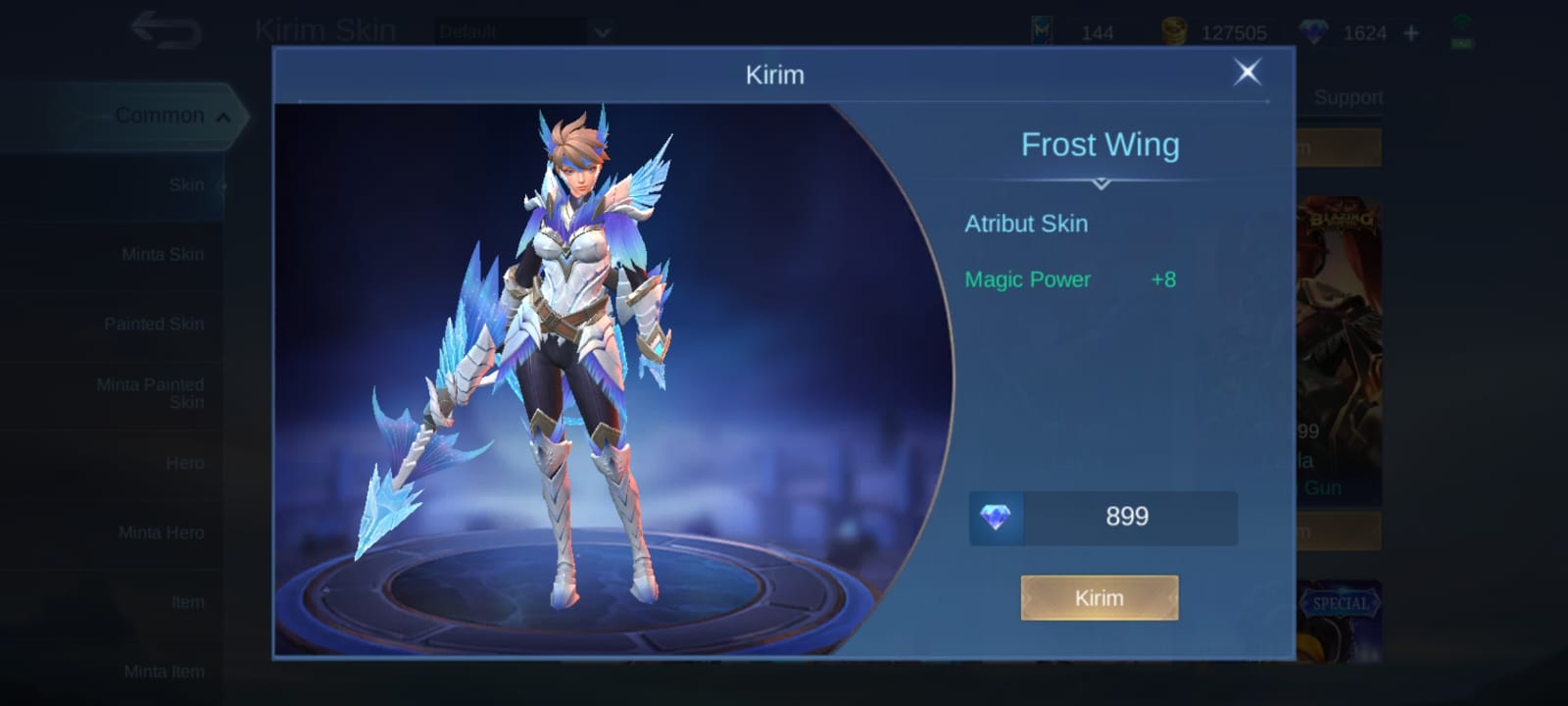 Jual Frost Wing (Epic Skin Kimmy) Mobile Legends FAVPAY | VCGamers