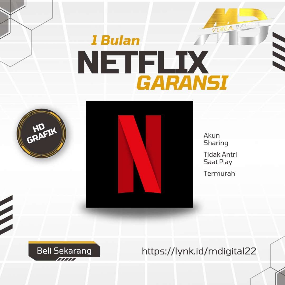 Jual Sharing 1 Bulan - Netflix Netflix MDV Payment | VCGamers