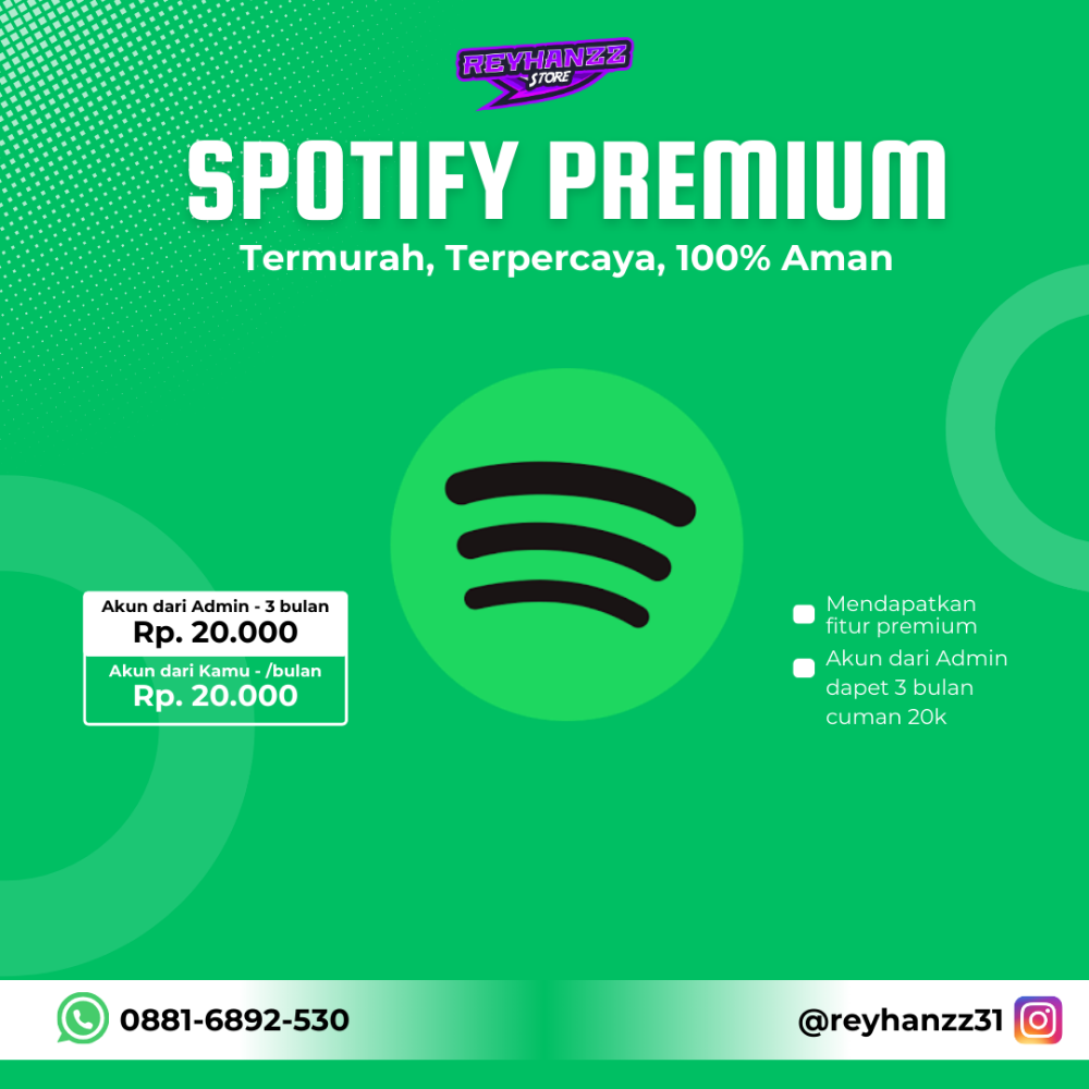 Jual 1 Bulan Spotify Reyhanzz31 | VCGamers