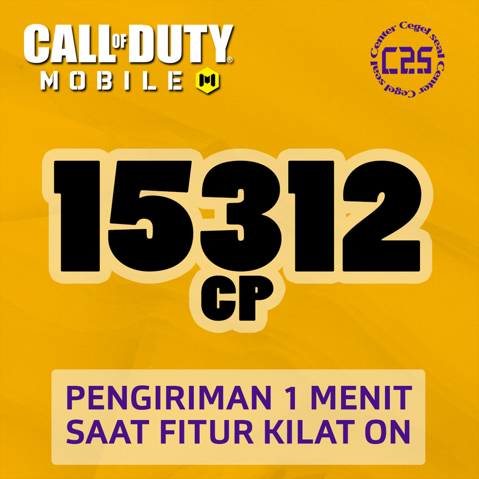 Jual 15.312 CP Call Of Duty Mobile (CODM) Center Cegel Seal | VCGamers
