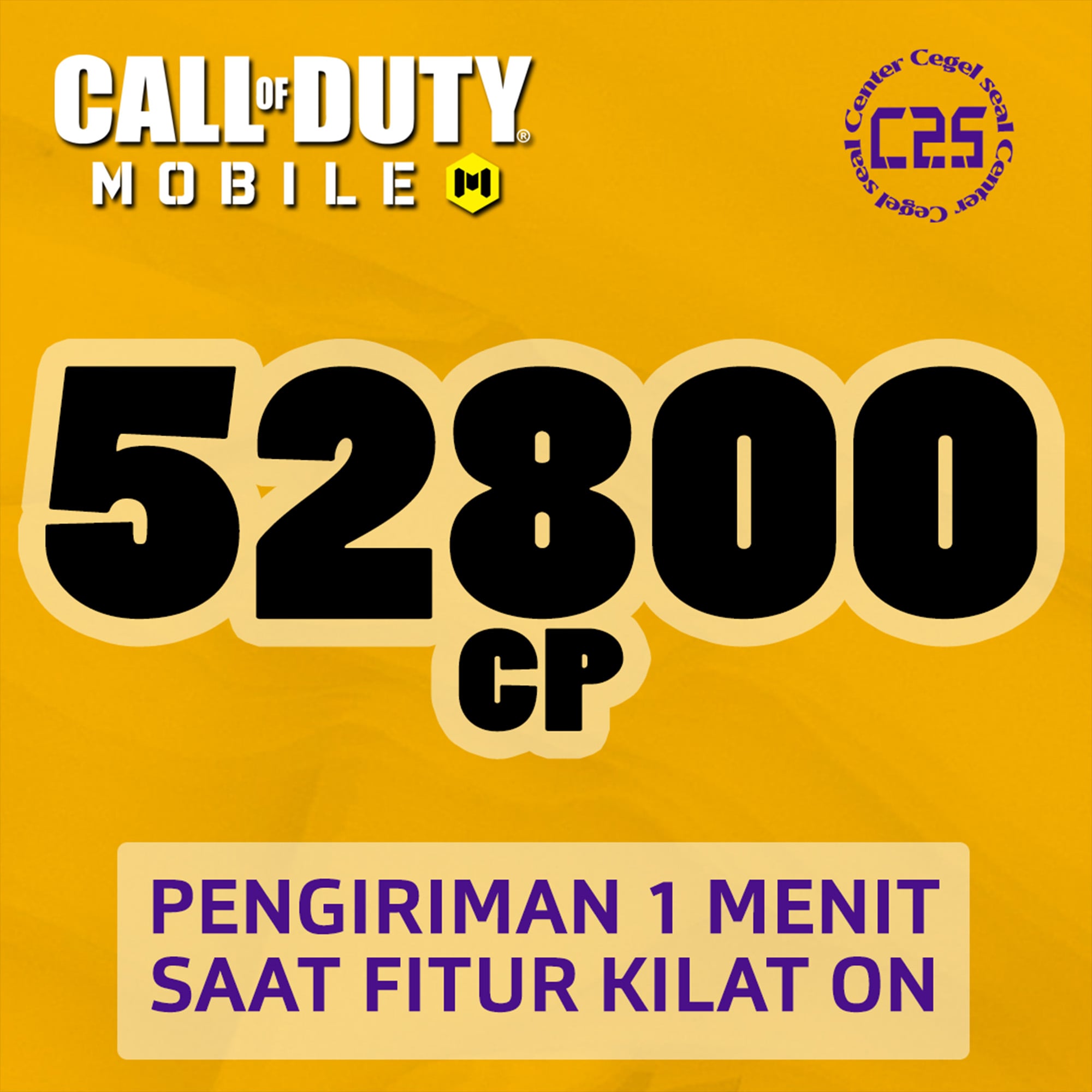 Jual 52.800 CP Call Of Duty Mobile (CODM) Center Cegel Seal | VCGamers
