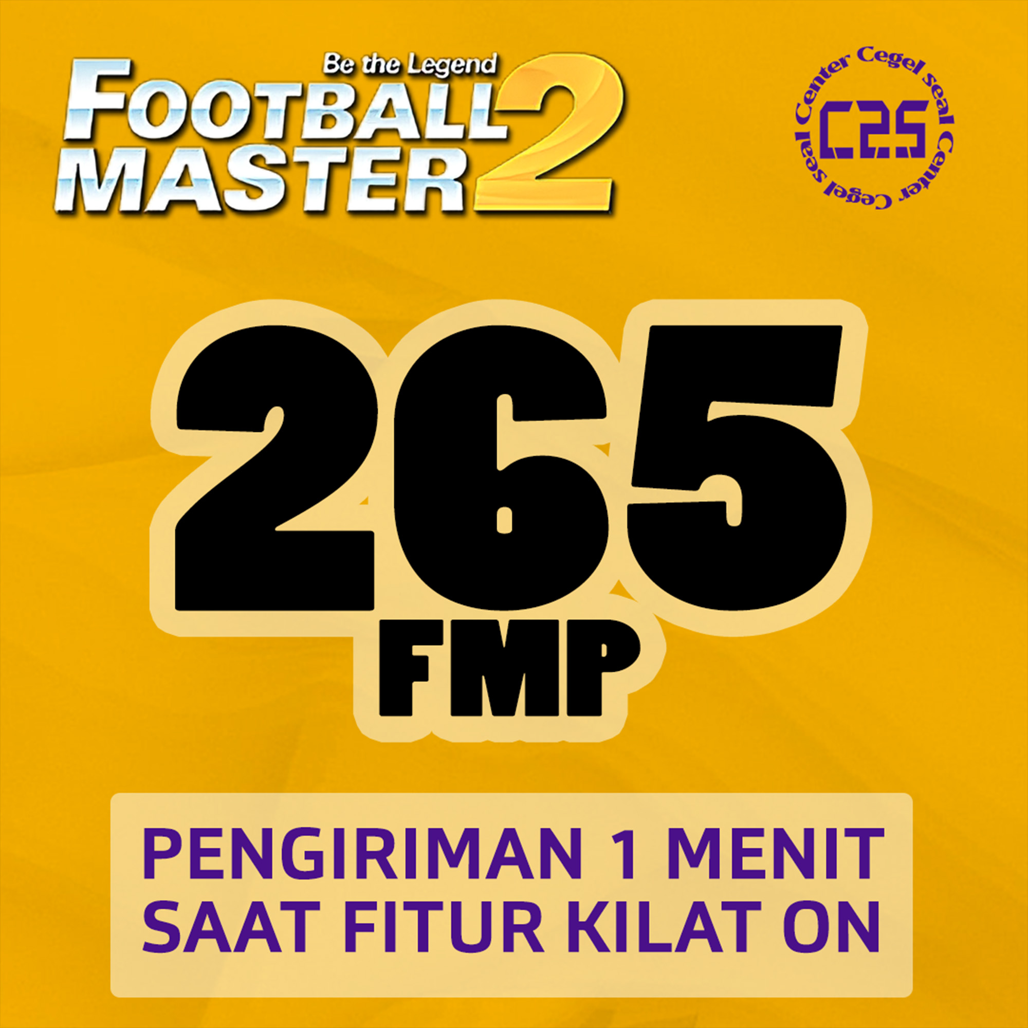Jual 265 FMP Football Master 2 Center Cegel Seal | VCGamers