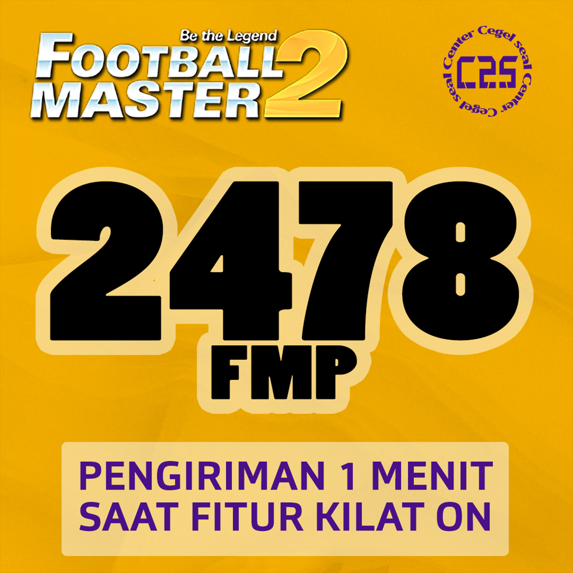 Jual 2.478 FMP Football Master 2 Center Cegel Seal | VCGamers