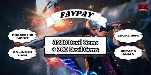 Jual 3.280 Devil Gems Devil May Cry Peak of Combat FAVPAY | VCGamers