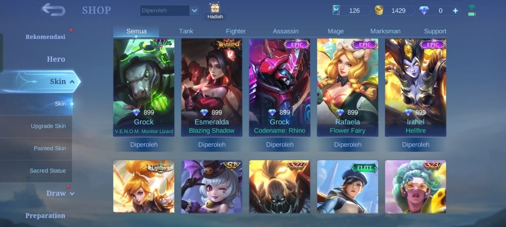 Jual Akun MLBB (Edisi Butuh Uang) Mobile Legends OneShop ID | VCGamers